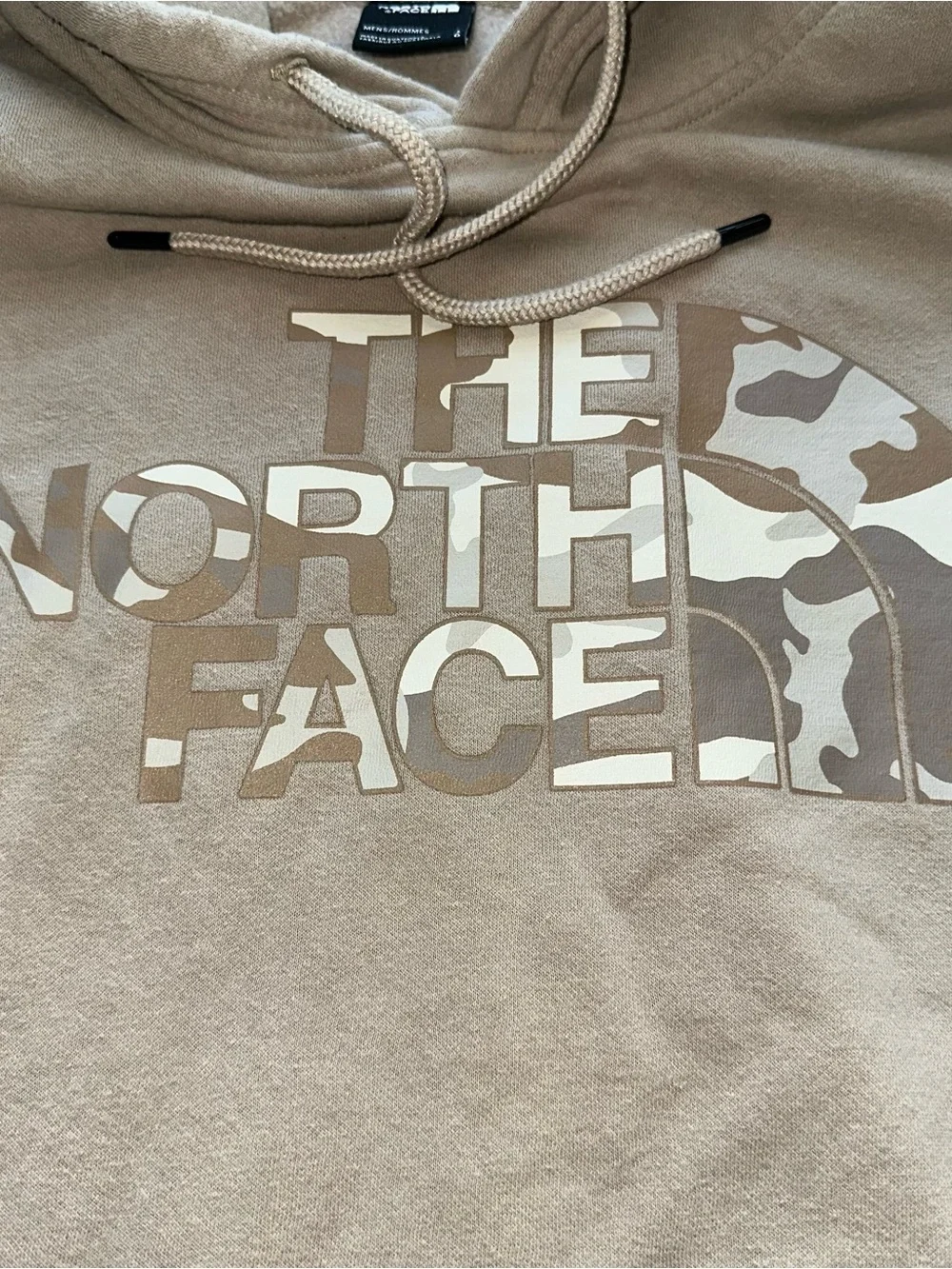 The North Face Men's Tan Camo Logo Hoodie Large